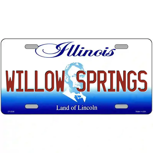 Willow Springs Illinois Metal Sign