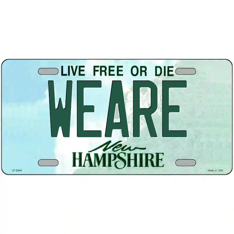 Weare New Hampshire Metal Sign
