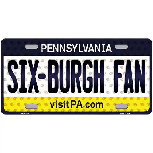 Six-Burgh Fan Pennsylvania Metal Sign