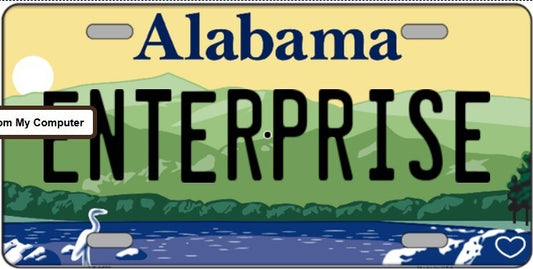 Enterprise Alabama Metal Sign