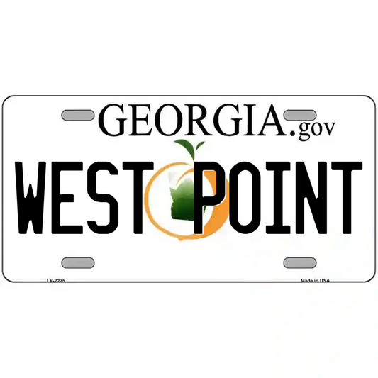 West Point Georgia Metal Sign