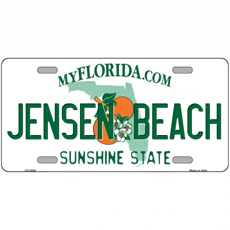 Jensen Beach Florida Metal Sign