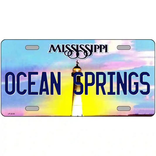 Ocean Springs Mississippi Metal Sign