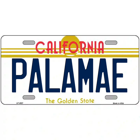 Palamae California Metal Sign
