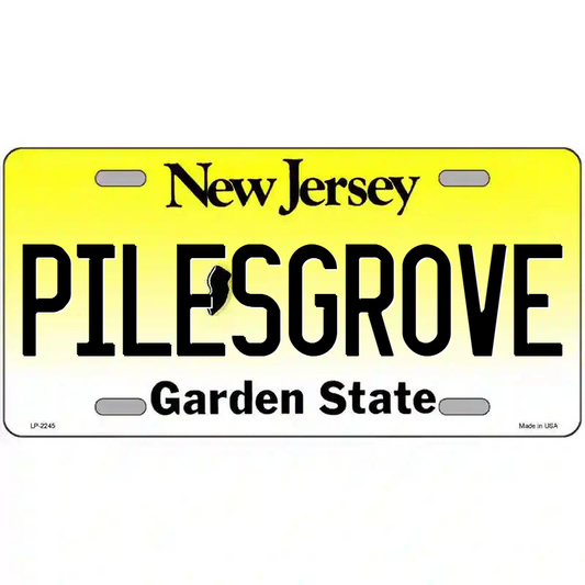 Pilesgrove New Jersey Metal Sign