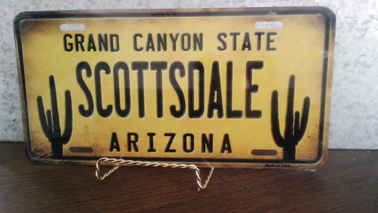 Scottsdale Arizona Cactus Metal Sign