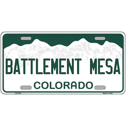 Battlement Mesa Colorado Metal Sign