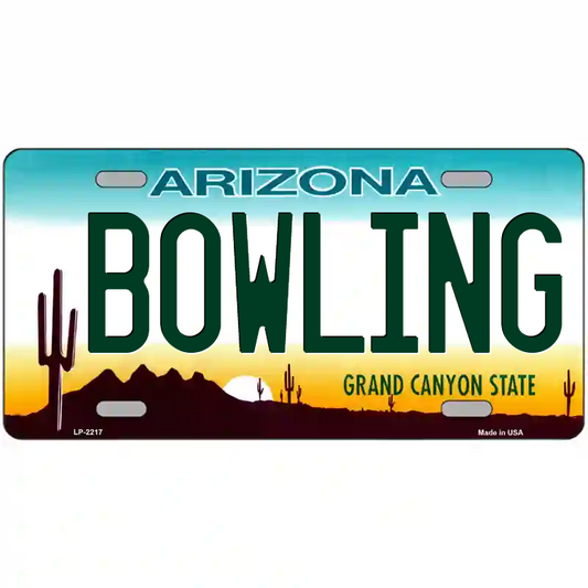 Bowling Arizona Metal Sign