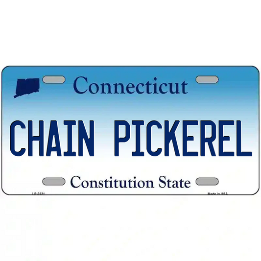 Chain Pickerel Connecticut Metal Sign