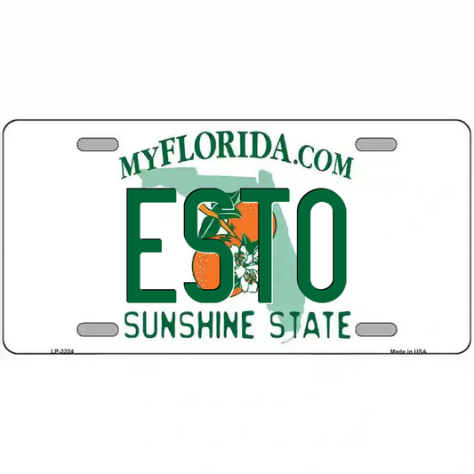 Esto Florida Metal Sign