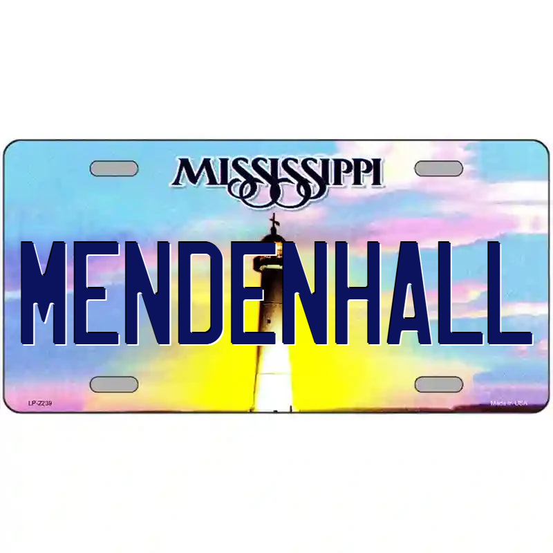 Mendenhall Mississippi Metal Sign