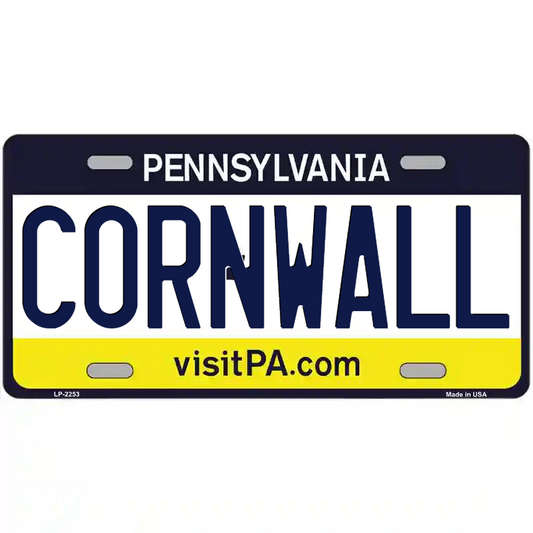 Cornwll Pennsyvlania Metal Sign