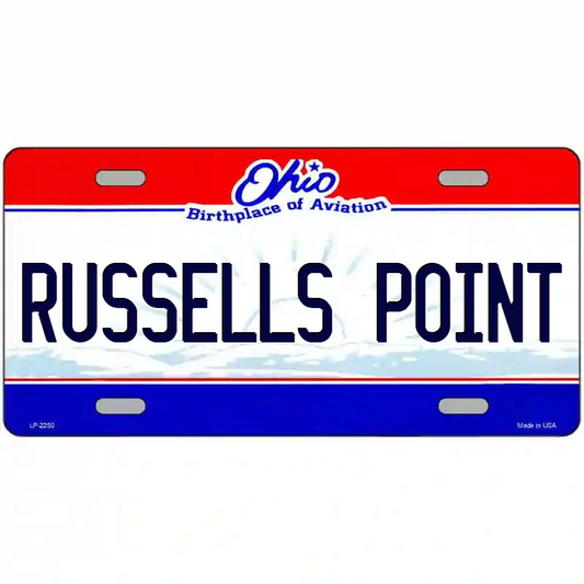 Russells Point Ohio Metal Sign