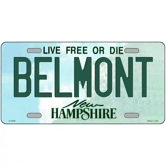 Belmont New Hampshire Metal Sign