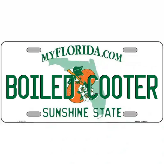 Boiled Cooter Florida Metal Sign