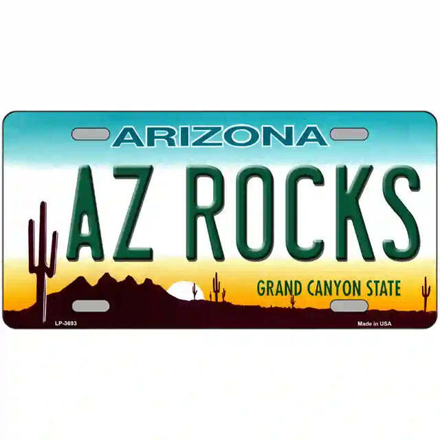 AZ Rocks Arizona Metal Sign
