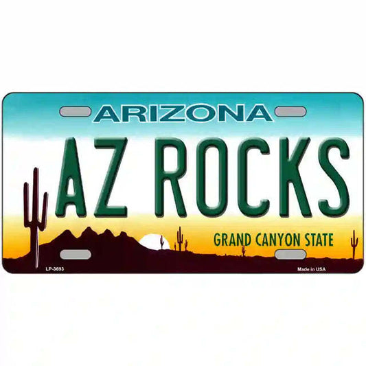 AZ Rocks Arizona Metal Sign