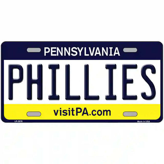 Phillies Pennsyvania Metal Sign