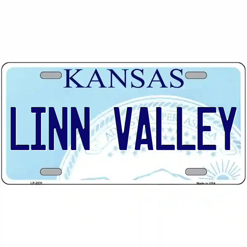 Linn Valley Kansas Metal Sign