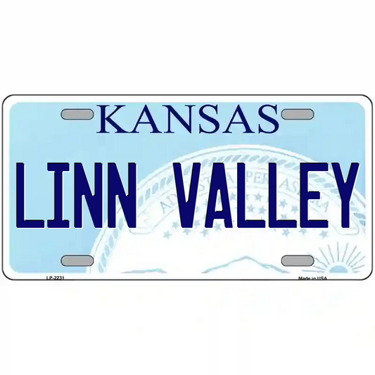 Linn Valley Kansas Metal Sign