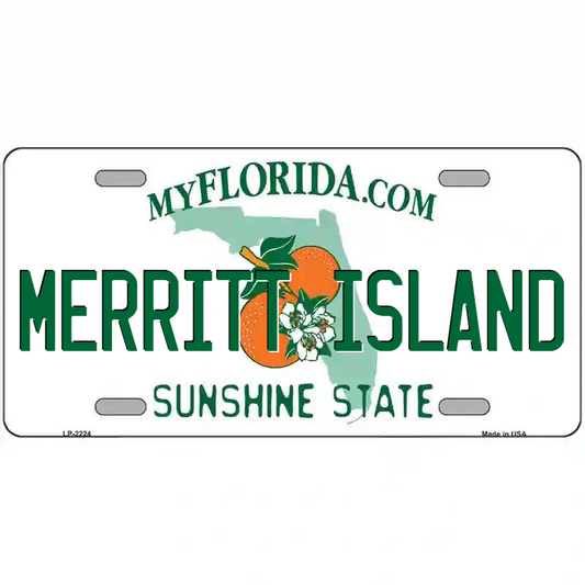 Merritt Island Florida Metal Sign
