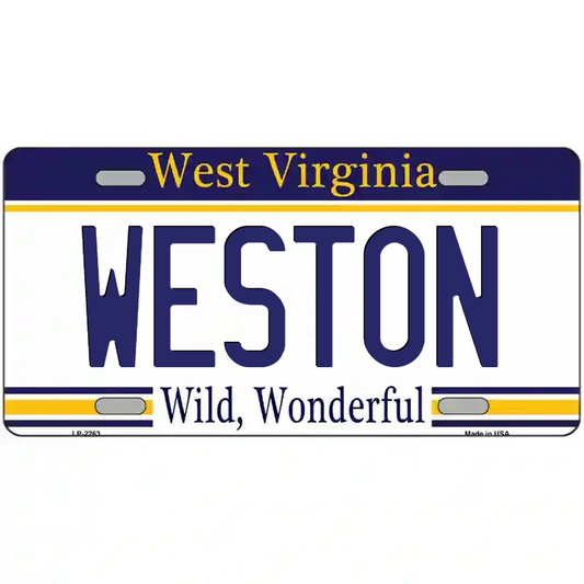 Weston West Virginia Metal Sign