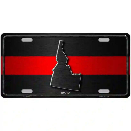 Idaho Thin Red Line Metal Sign