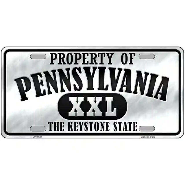 Property of Pennsylvania The Keystone State Metal Sign