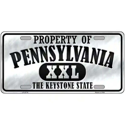 Property of Pennsylvania The Keystone State Metal Sign
