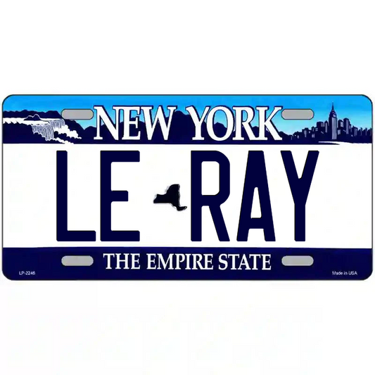 Le Ray New York Blue Metal Sign