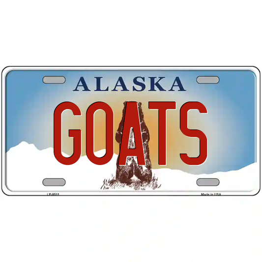 Goats Alaska Metal Sign