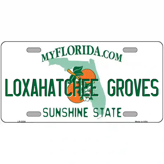 Loxahatchee Groves Florida Metal Sign