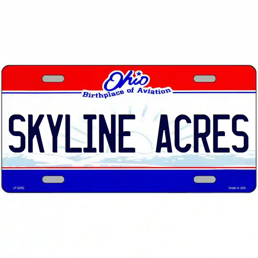 Skyline Acres Ohio Metal Sign