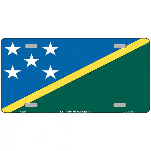 Solomon Islands Flag Metal Sign