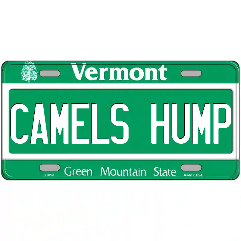 Camel's Hump Vermont Metal Sign
