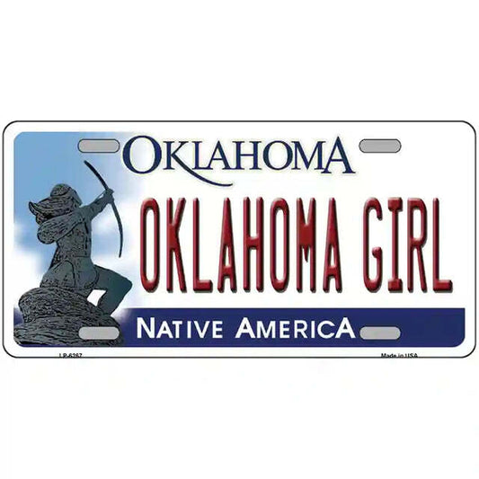Oklahoma Girl Oklahoma Metal Sign