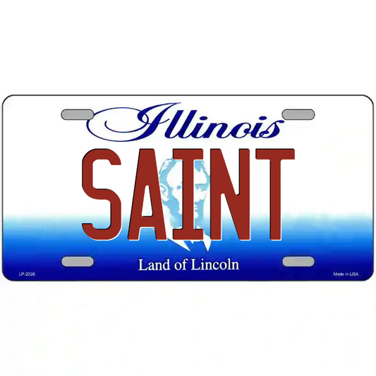 Saint Illinois Metal Sign