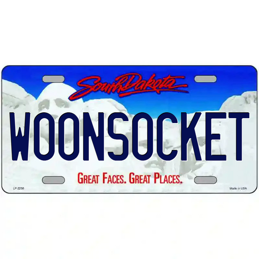 Woonsocket South Dakota Metal Sign