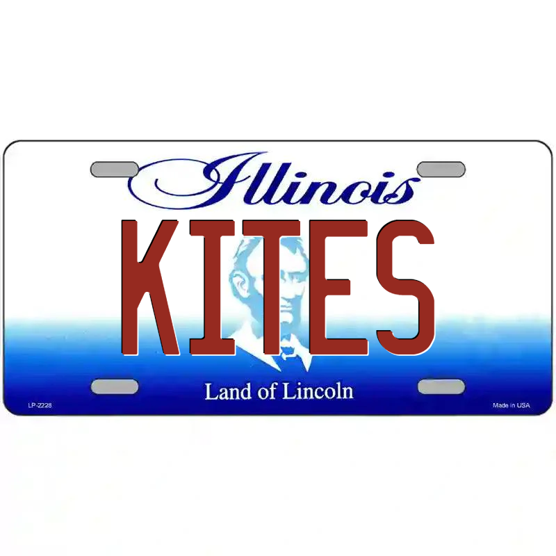 Kites Illinois Metal Sign