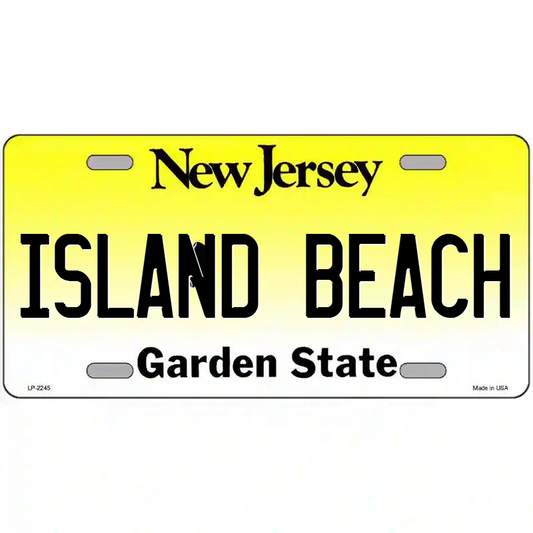Island Beach New Jersey Metal Sign