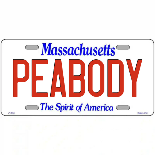 Peabody Massachusetts Metal Sign