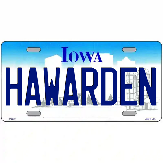 Hawarden Iowa Metal Sign