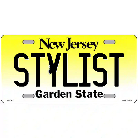 Stylist New Jersey Metal Sign