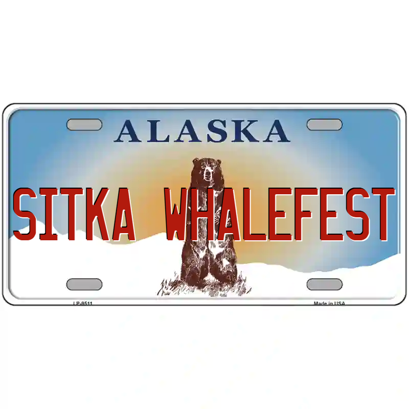 Sitka WhaleFest Alaska Metal Sign