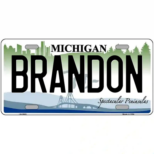 Brandon Michigan Metal Sign