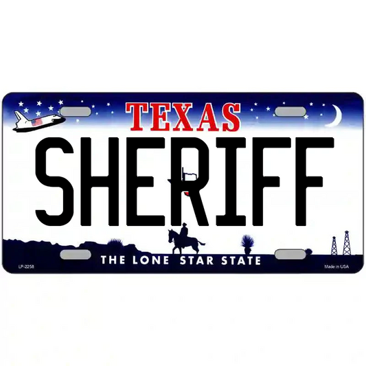 Sheriff Texas Metal Sign