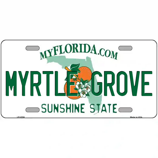 Myrtle Grove Florida Metal Sign
