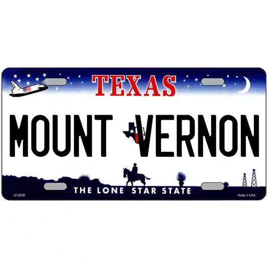 Mount Vernon Texas Metal Sign