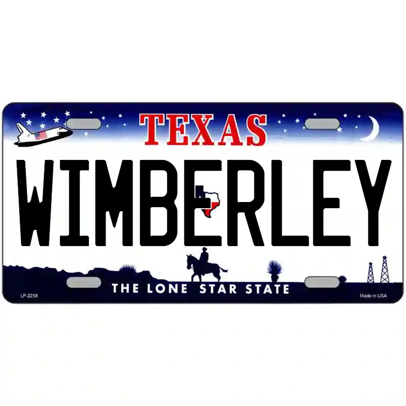 Wimberley Texas Metal Sign