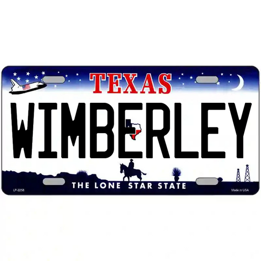 Wimberley Texas Metal Sign